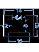 Алюминиевый станочный профиль 14x10