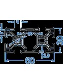 Алюминиевый станочный профиль 30х60