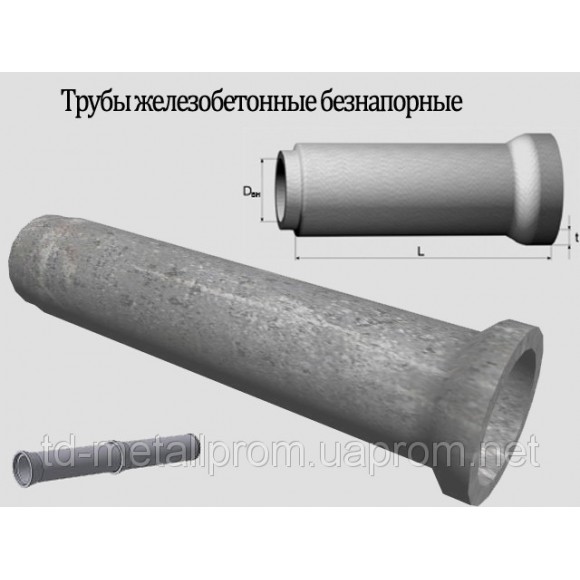Трубы железобетонные безнапорные раструбные ТБ, Тс 120.50-2 d1200 гост, труба жби у нас купить, луч