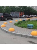 Полусфера антипарковочная бетонная 410х225 мм.