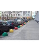 Полусфера антипарковочная бетонная 410х225 мм. зеленый цвет.