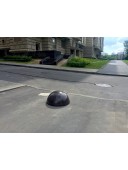 Полусфера антипарковочная бетонная 410х225 мм. черный цвет.