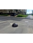 Полусфера антипарковочная бетонная 500х250 мм. черный цвет.